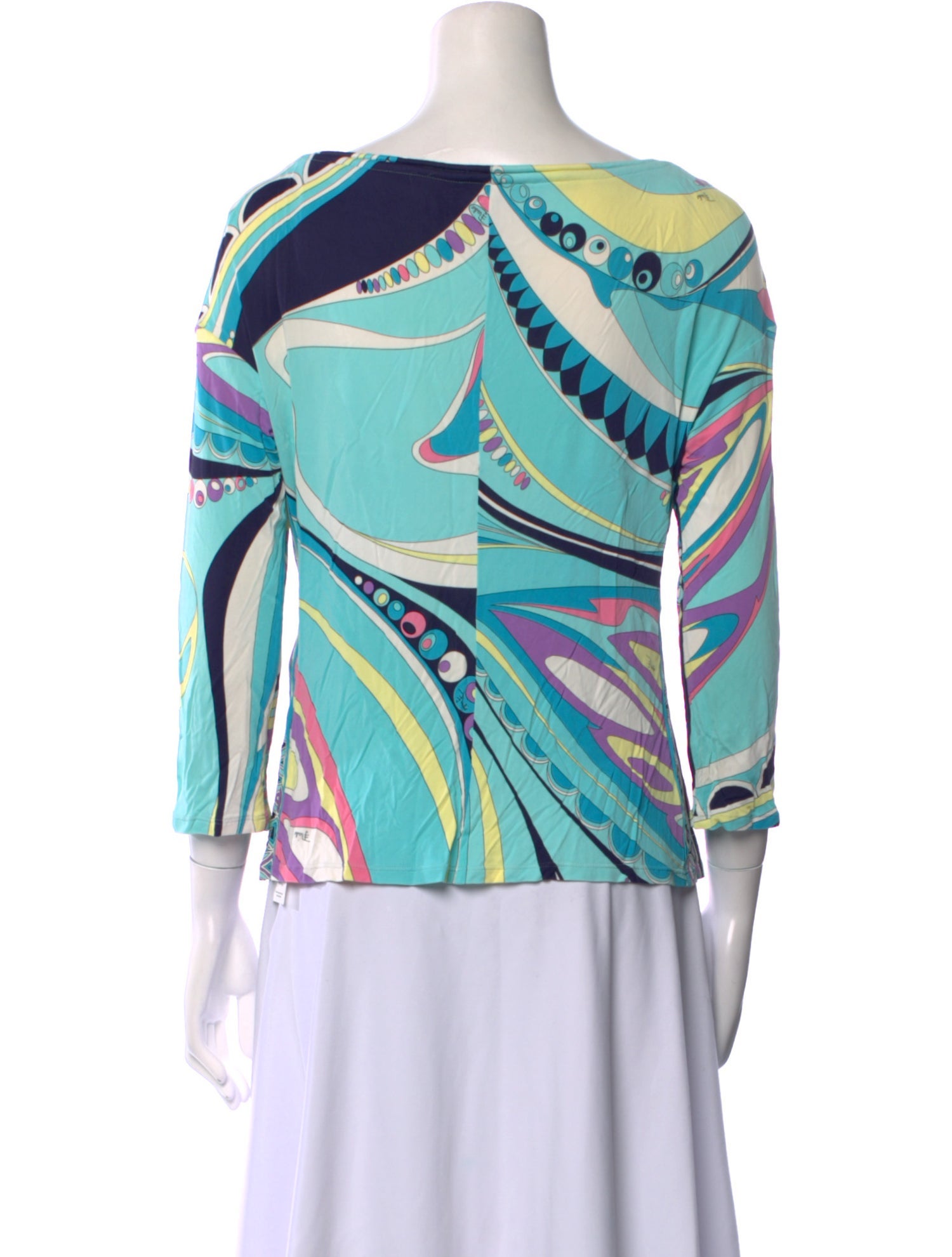 Emilio Pucci Printed Scoop Neck Top