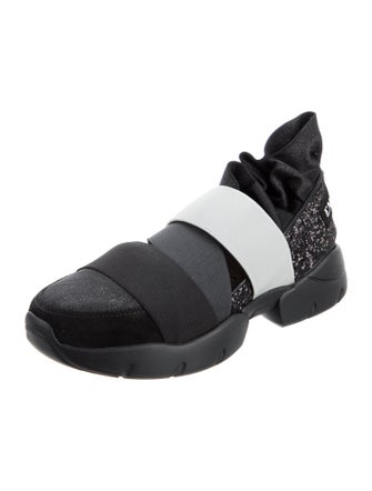 Emilio Pucci Glitter Printed Sock Sneakers