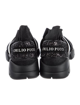 Emilio Pucci Glitter Printed Sock Sneakers