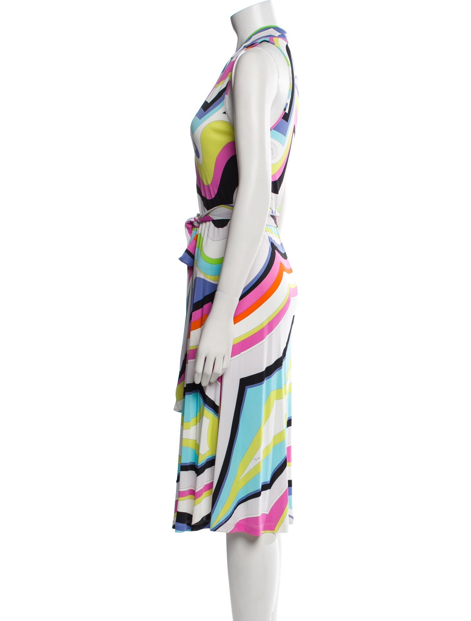 Emilio Pucci Striped Midi Length Dress