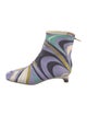Emilio Pucci Leather Printed Boots