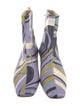 Emilio Pucci Leather Printed Boots