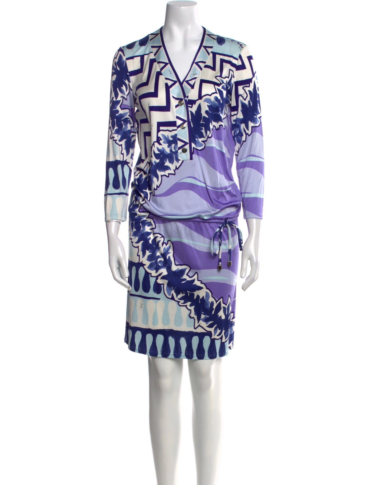 Emilio Pucci Silk Knee-Length Dress