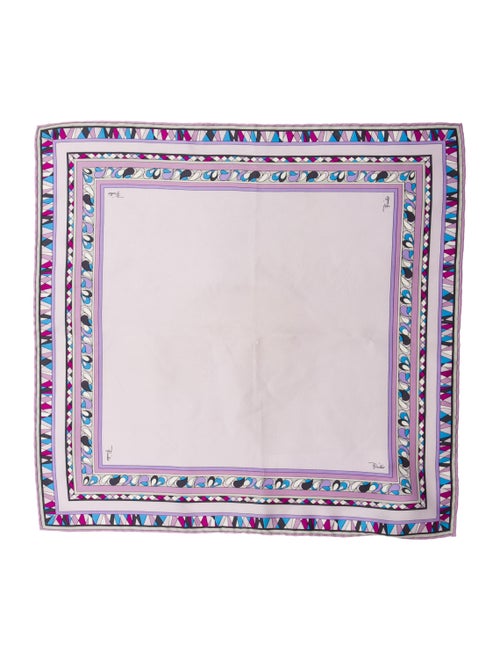 Emilio Pucci Silk Patterned Pocket Square