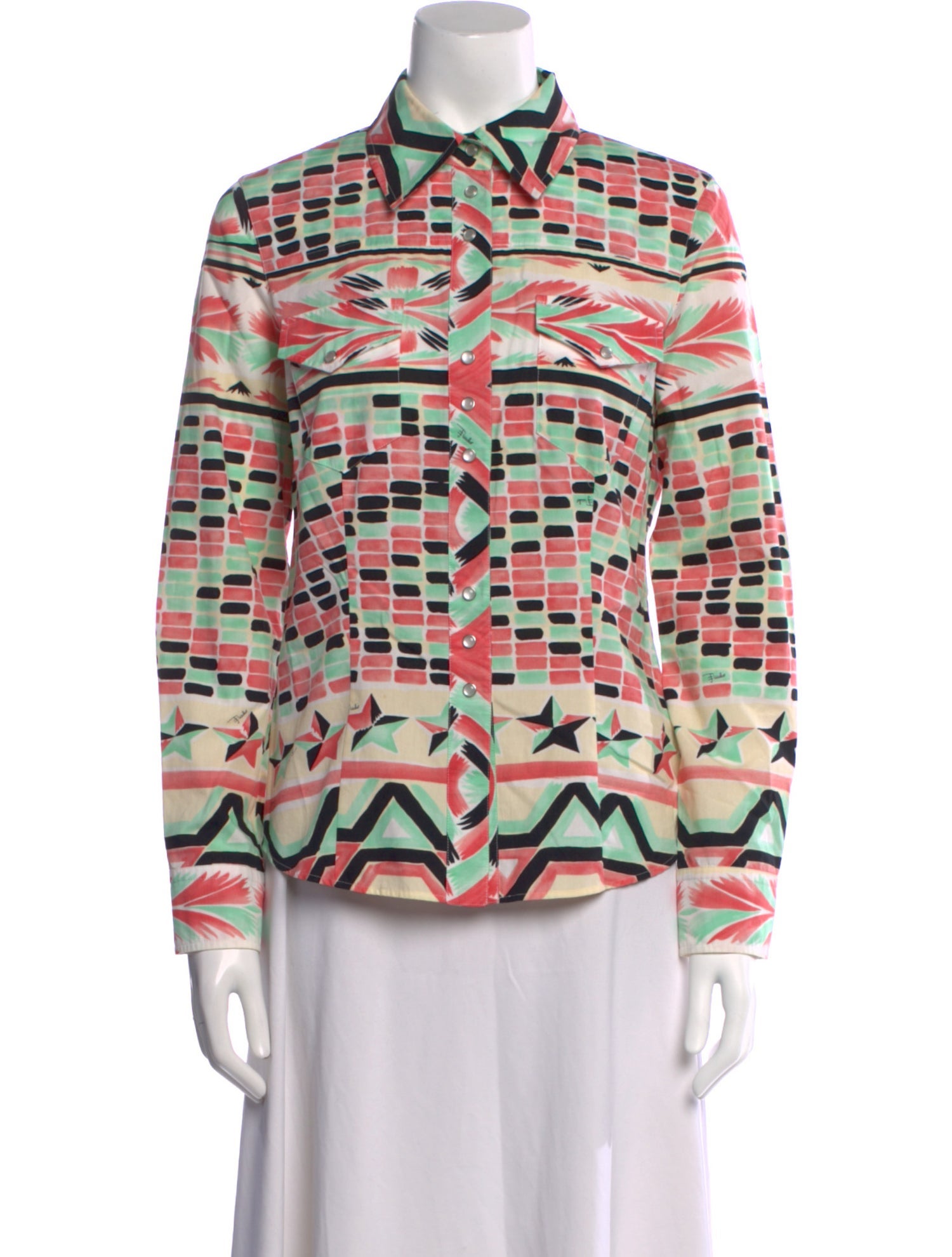 Emilio Pucci Vintage 2000's Button-Up Top