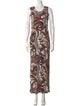 Emilio Pucci Printed Long Dress