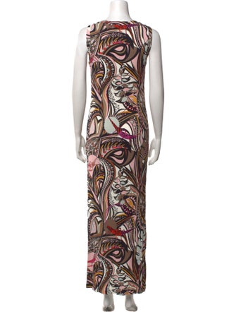Emilio Pucci Printed Long Dress
