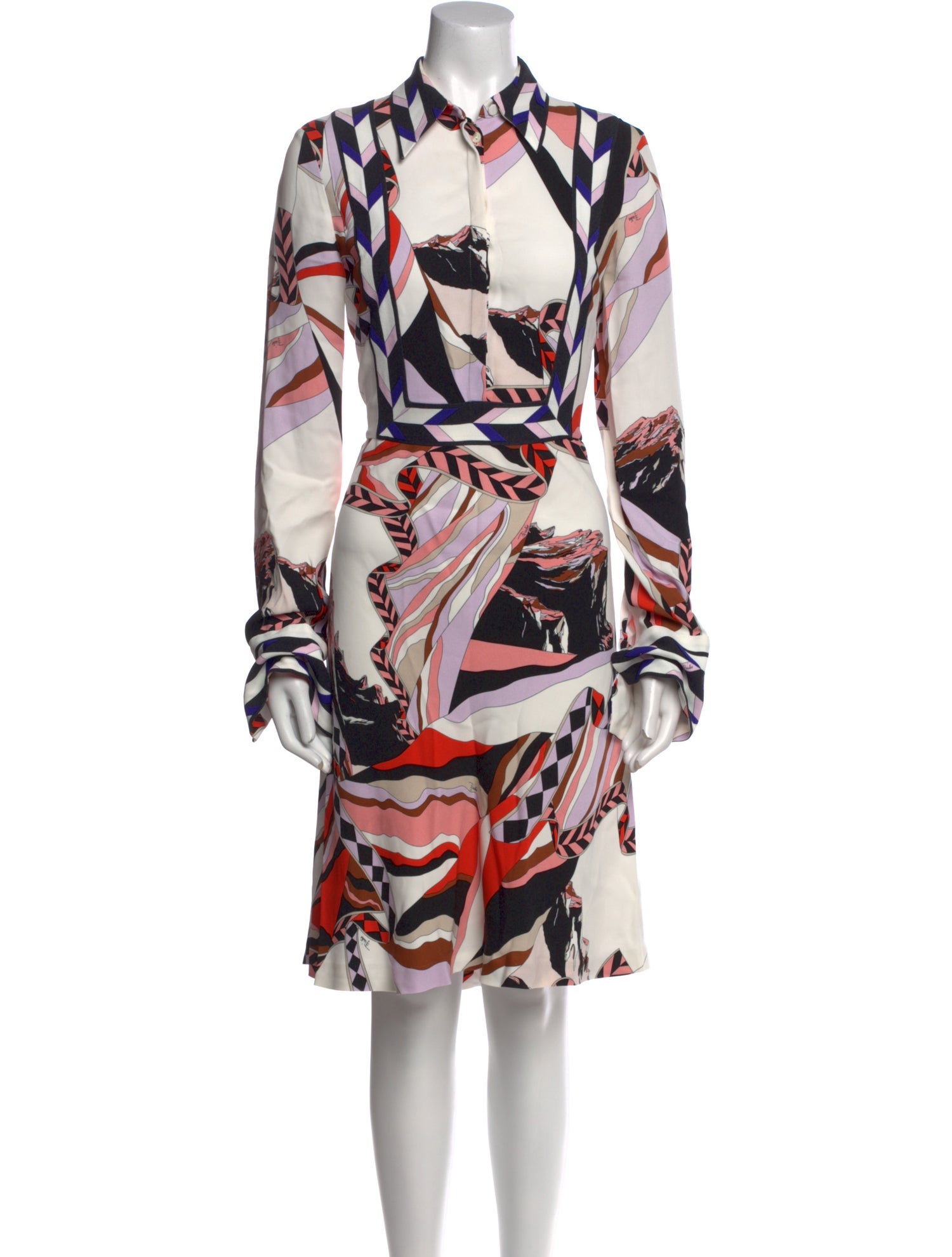 Emilio Pucci Printed Knee-Length Dress