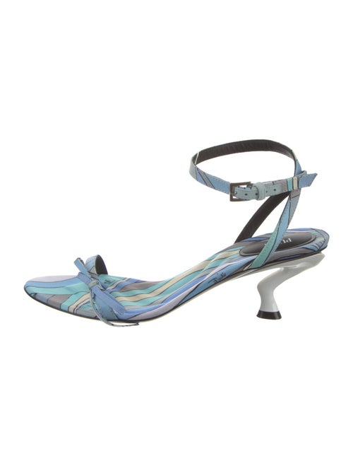 Emilio Pucci Printed Slingback Sandals