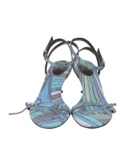 Emilio Pucci Printed Slingback Sandals