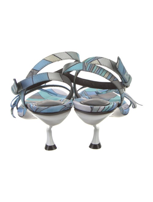Emilio Pucci Printed Slingback Sandals
