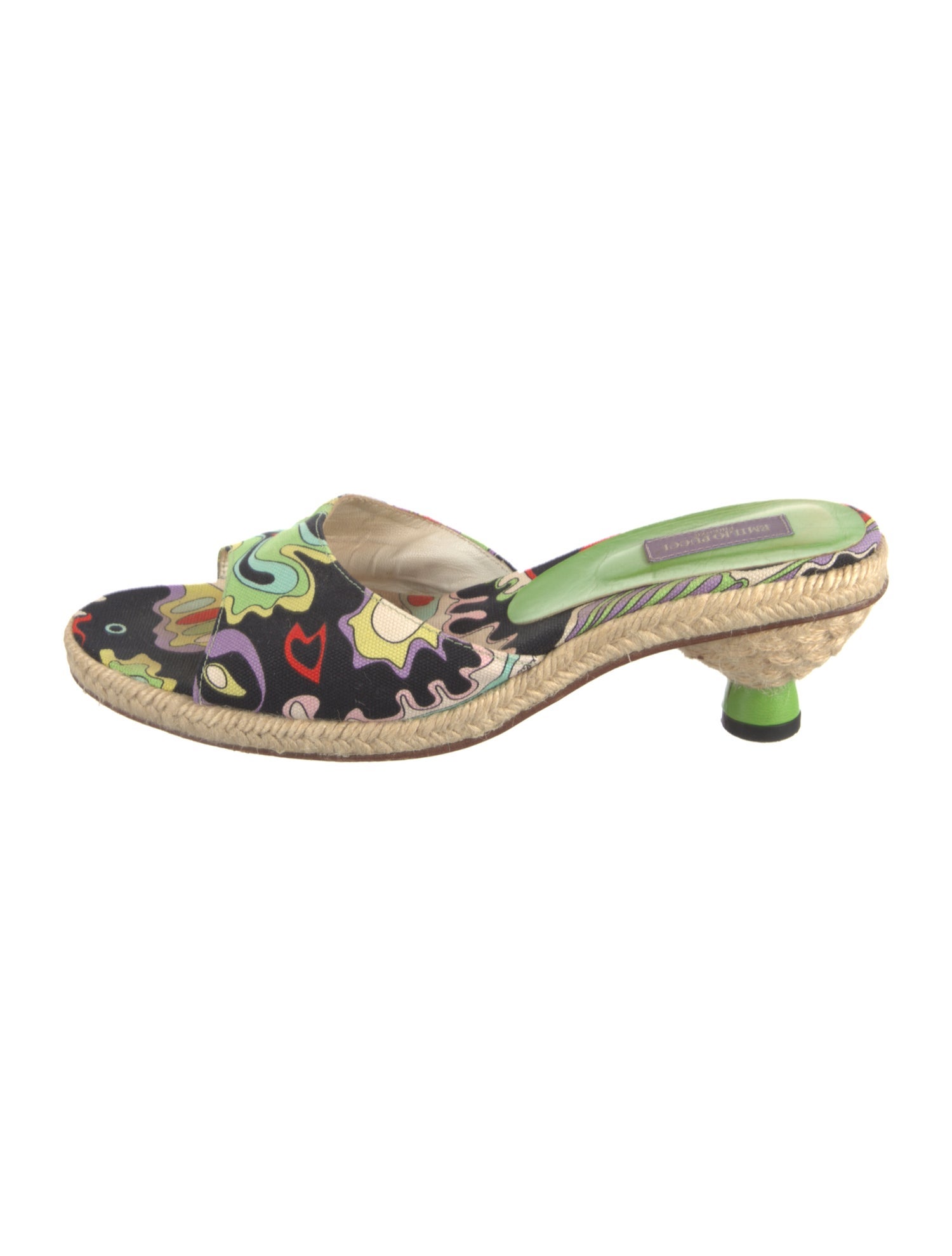 Emilio Pucci Canvas Printed Espadrilles