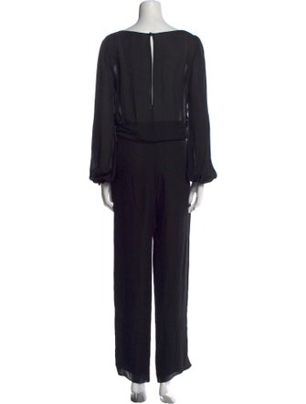 Emilio Pucci Silk Bateau Neckline Jumpsuit
