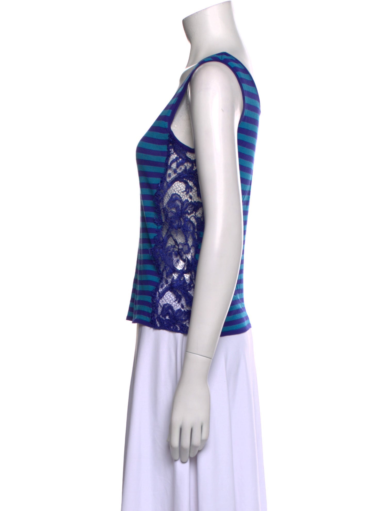 Emilio Pucci Striped Scoop Neck Top