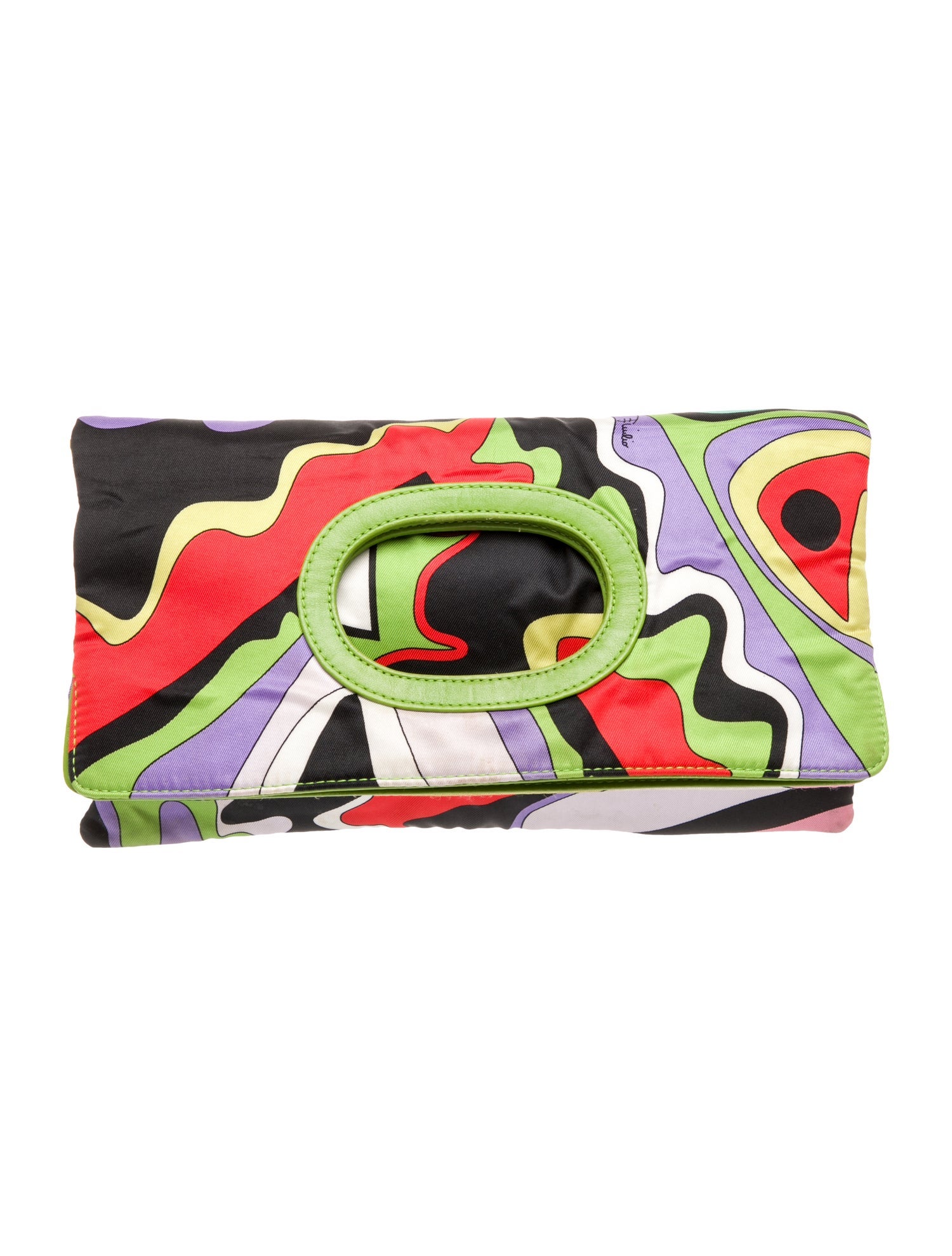 Emilio Pucci Nylon Top Handle Bag
