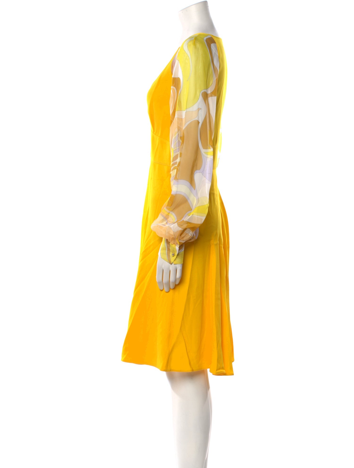 Emilio Pucci V-Neck Knee-Length Dress