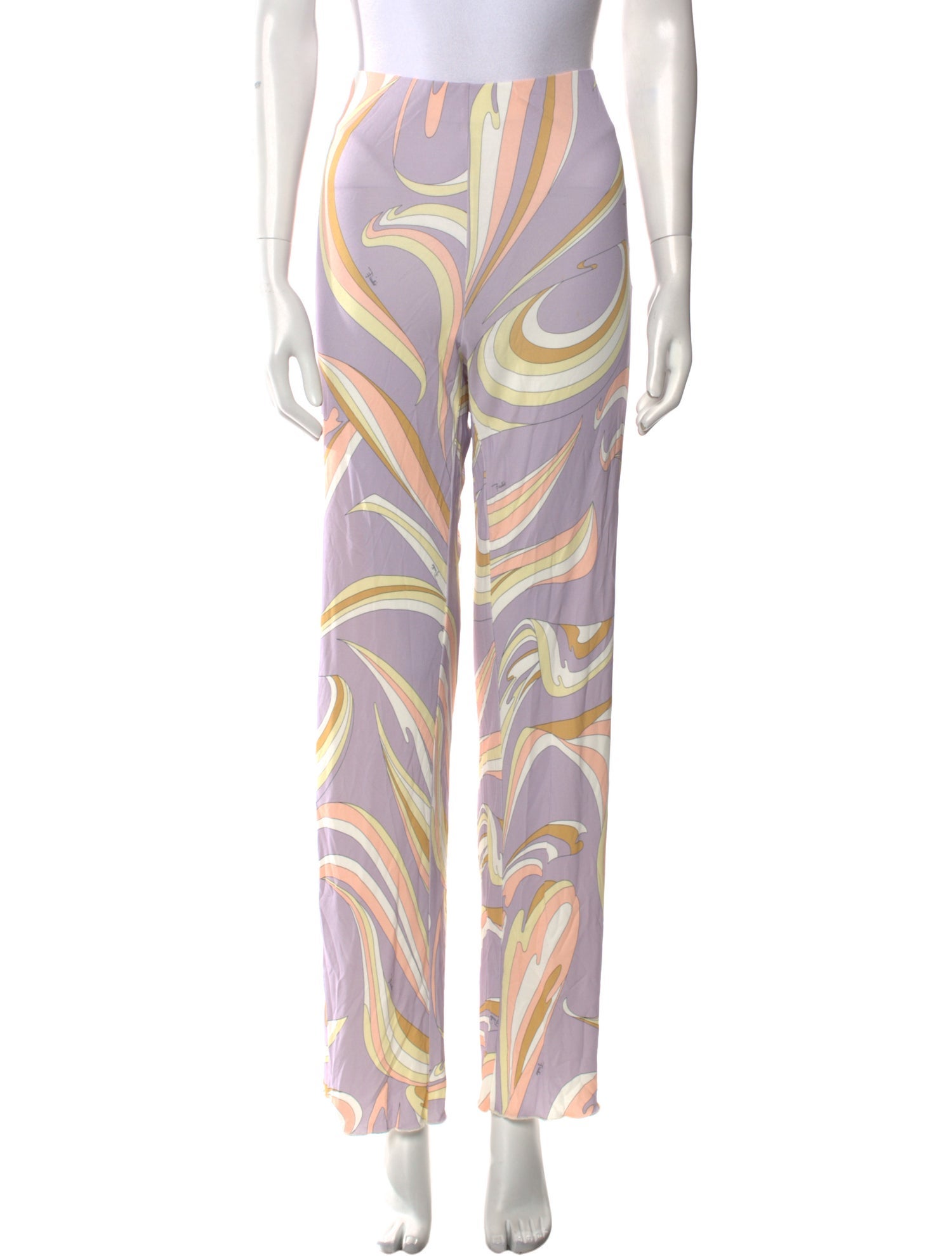 Emilio Pucci Printed Wide Leg Pants