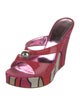 Emilio Pucci Patent Leather Printed Slides