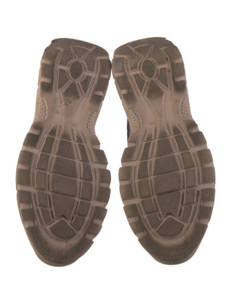 Emilio Pucci Leather Colorblock Pattern Chunky Sneakers