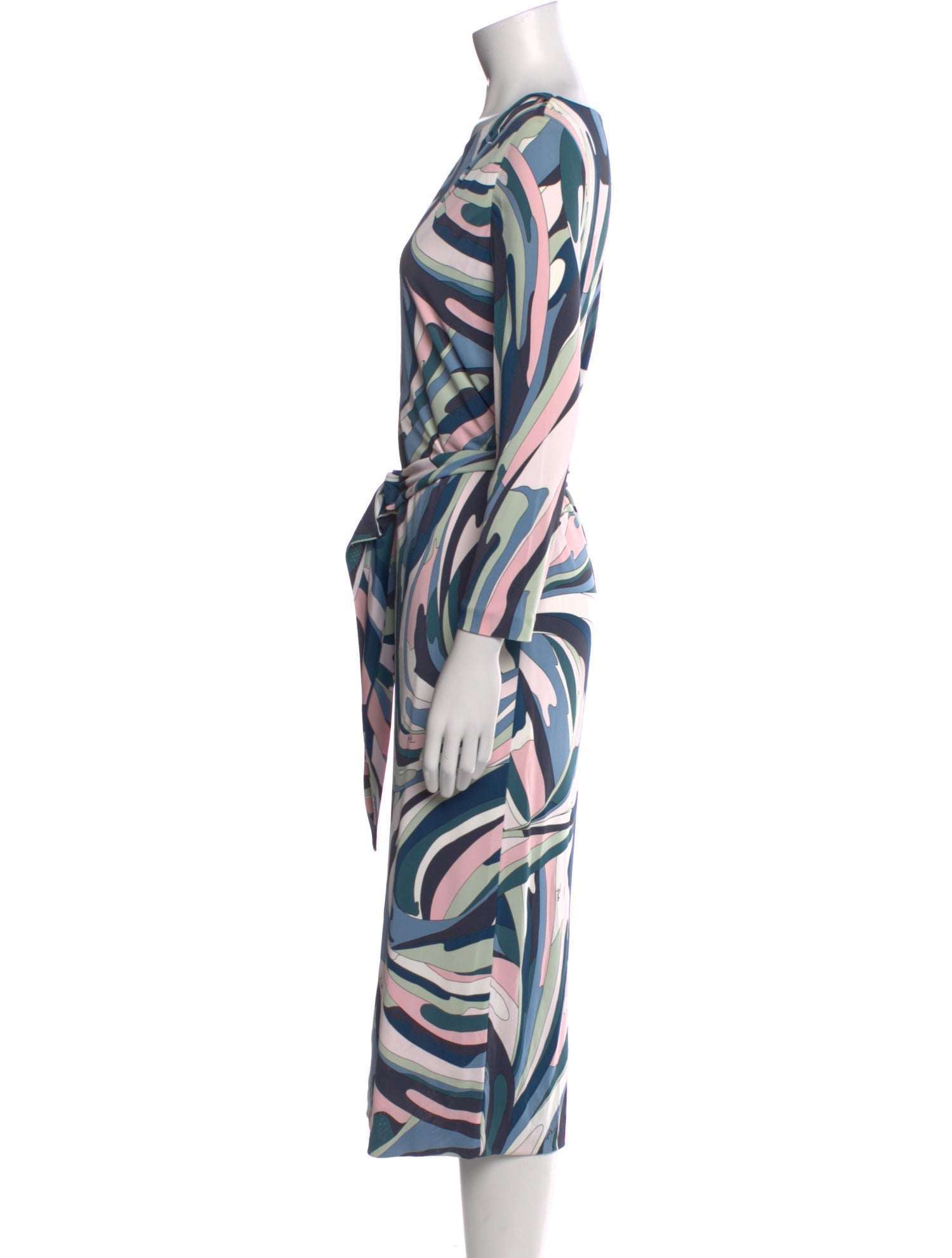 Emilio Pucci Printed Knee-Length Dress w/ Tags