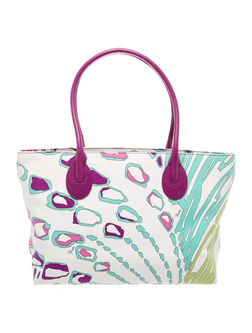 Emilio Pucci Canvas Tote