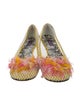 Emilio Pucci Mesh Floral Print Ballet Flats