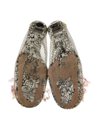Emilio Pucci Mesh Floral Print Ballet Flats