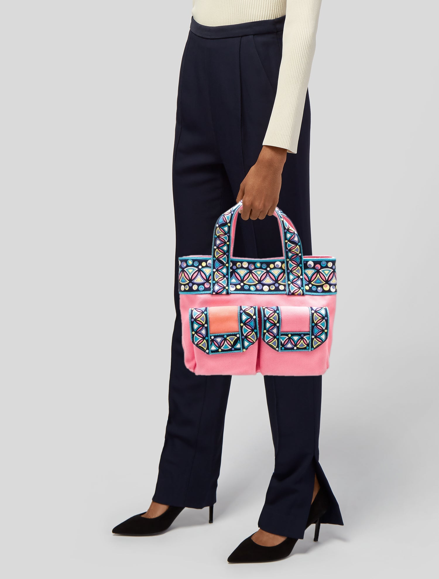 Emilio Pucci Canvas Tote