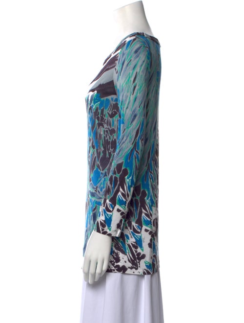 Emilio Pucci Printed Scoop Neck Top
