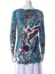 Emilio Pucci Printed Scoop Neck Top