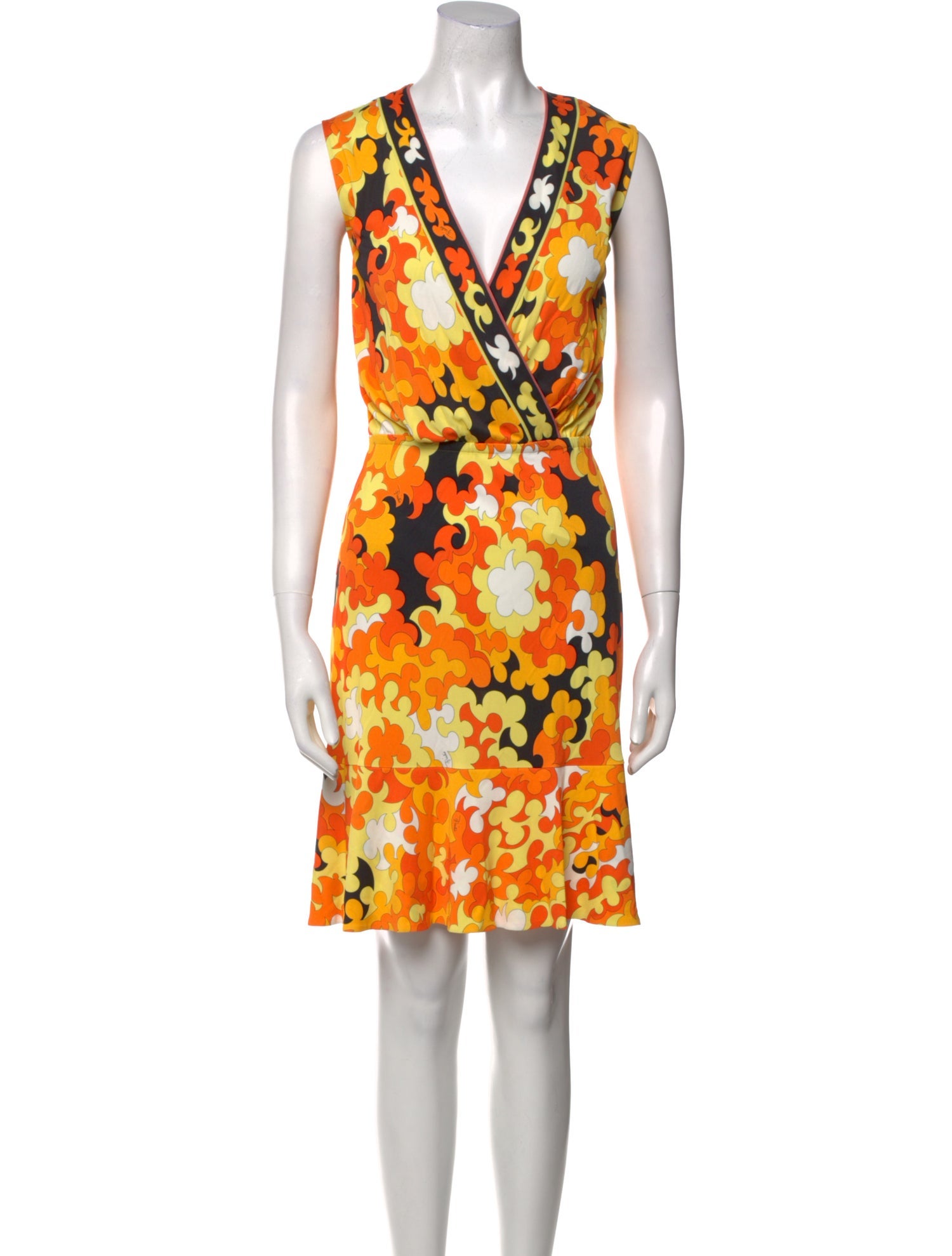 Emilio Pucci Printed Knee-Length Dress w/ Tags