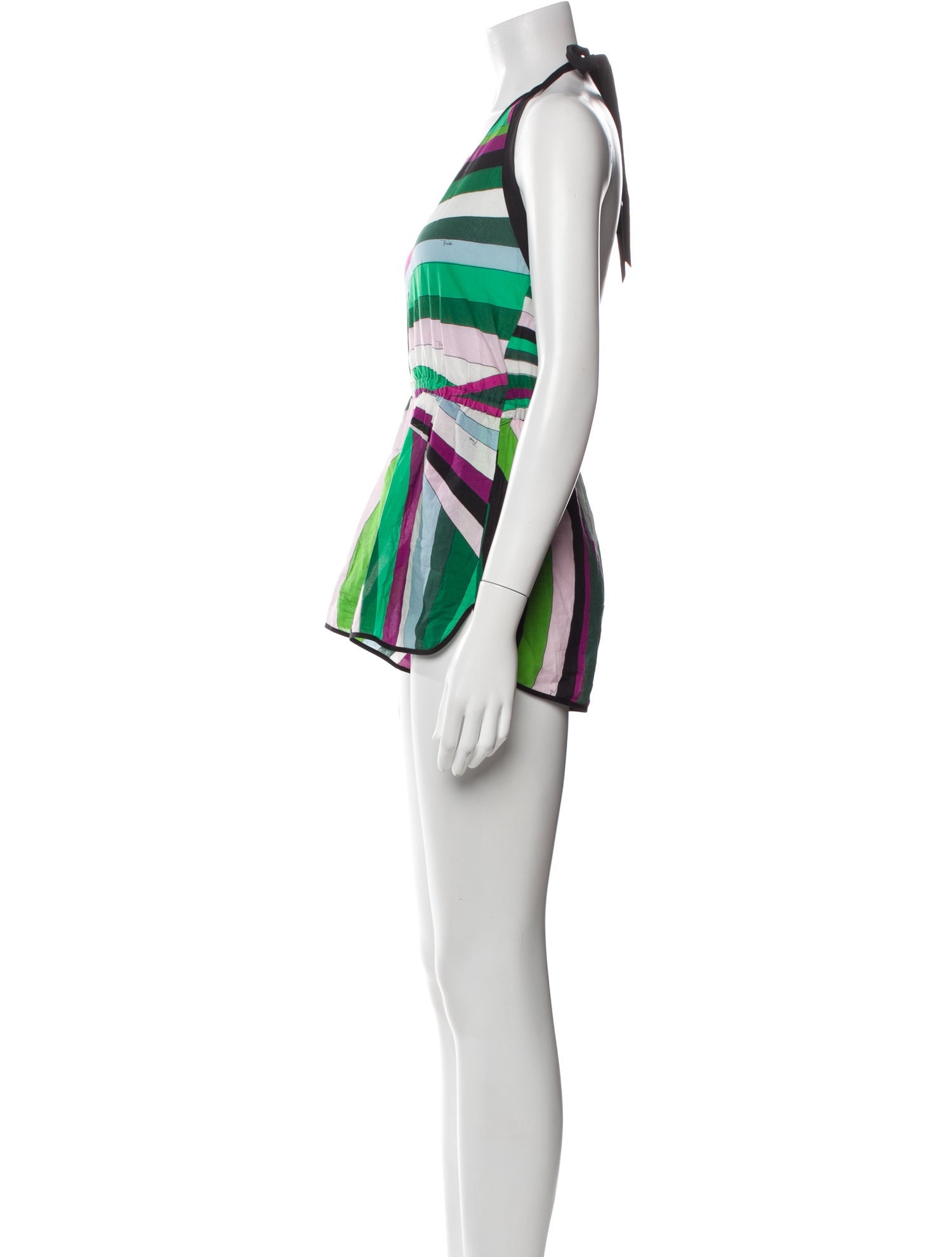 Emilio Pucci Printed V-Neck Romper