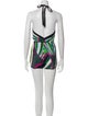Emilio Pucci Printed V-Neck Romper