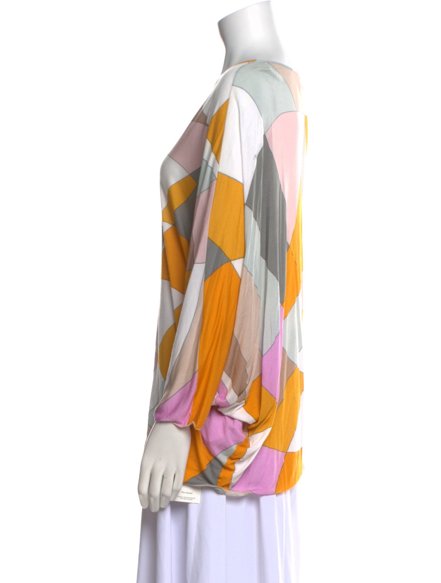 Emilio Pucci Printed V-Neck Blouse
