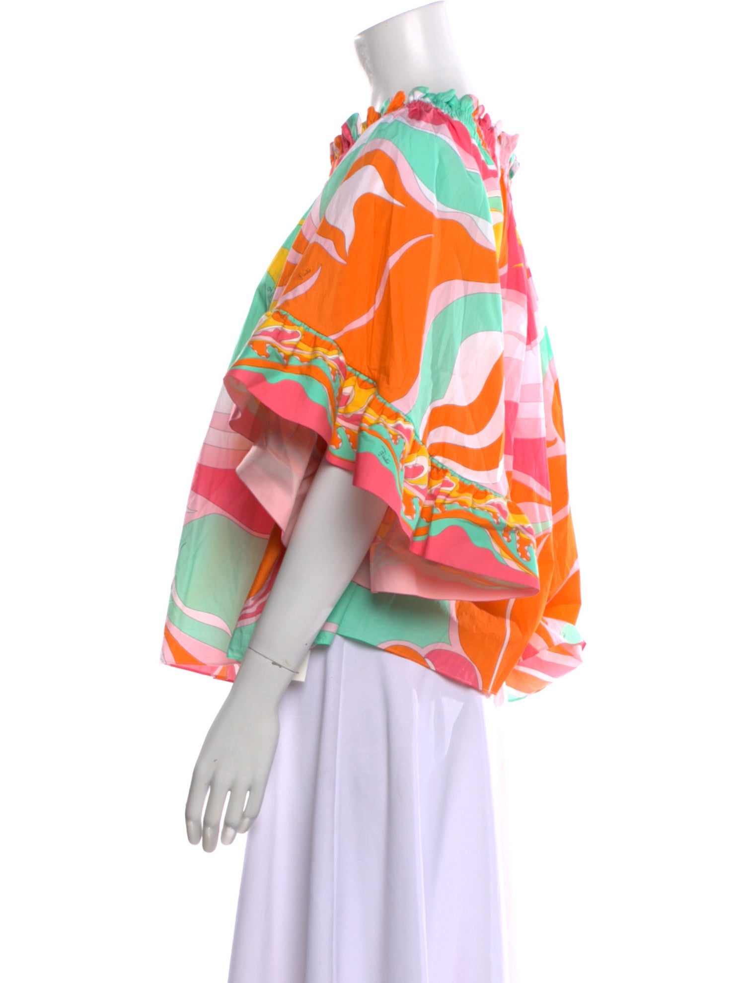 Emilio Pucci Printed Scoop Neck Blouse