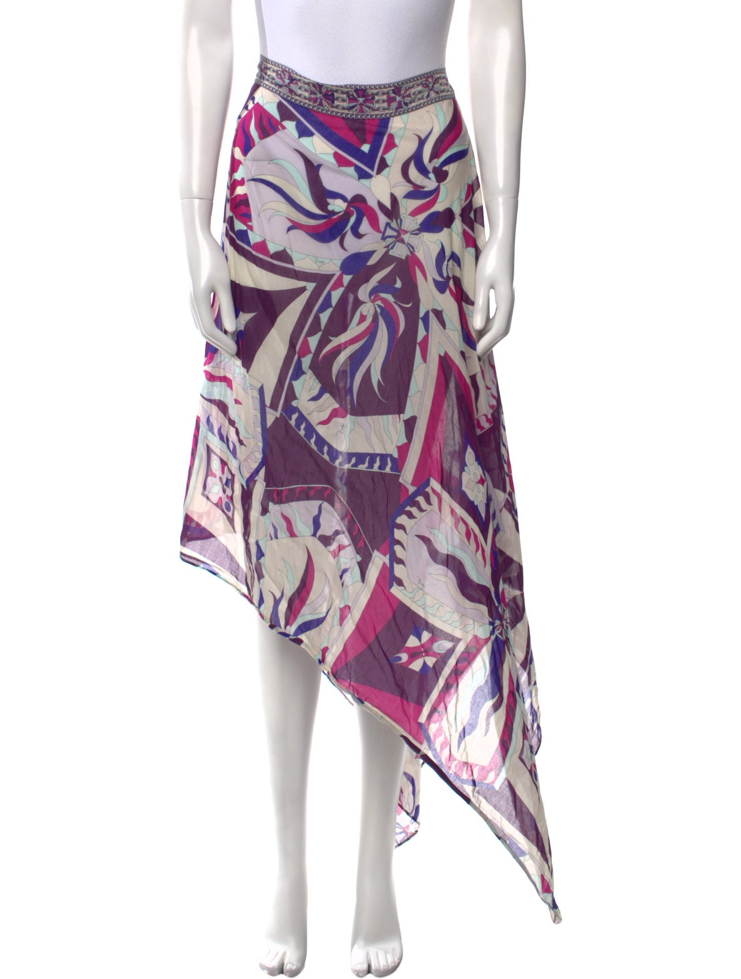 Emilio Pucci Printed Long Skirt