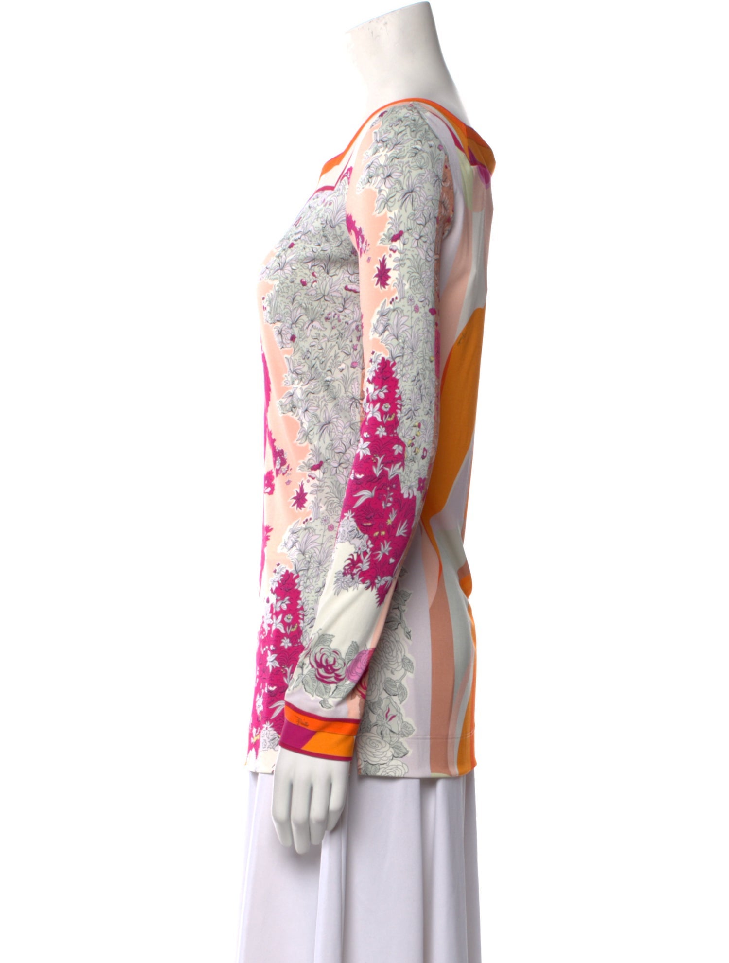 Emilio Pucci Printed Square Neckline Tunic