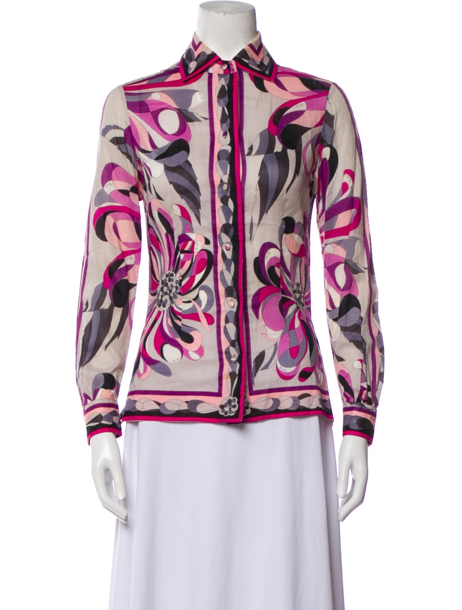Emilio Pucci Vintage 1960's Button-Up Top