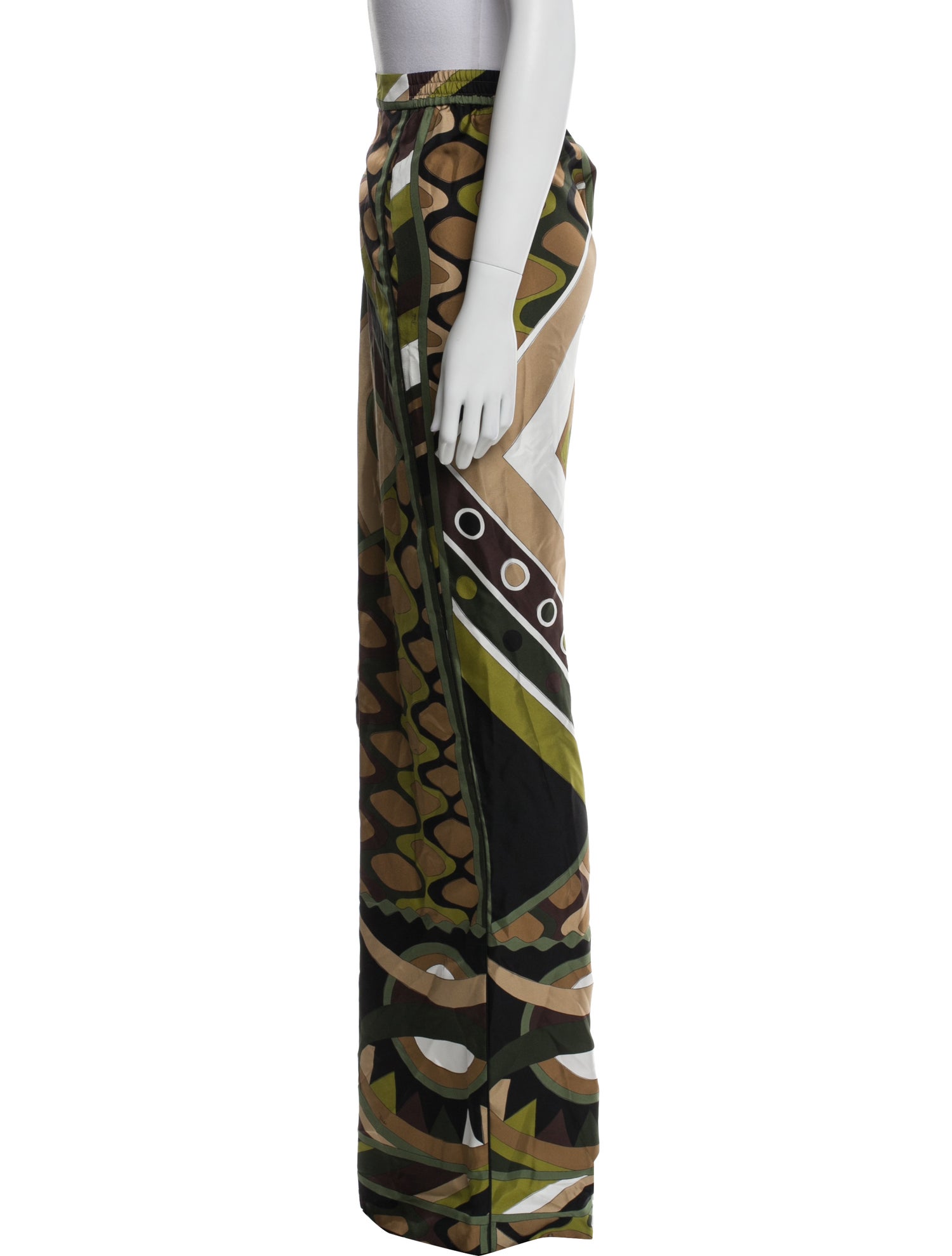 Emilio Pucci Silk Wide Leg Pants