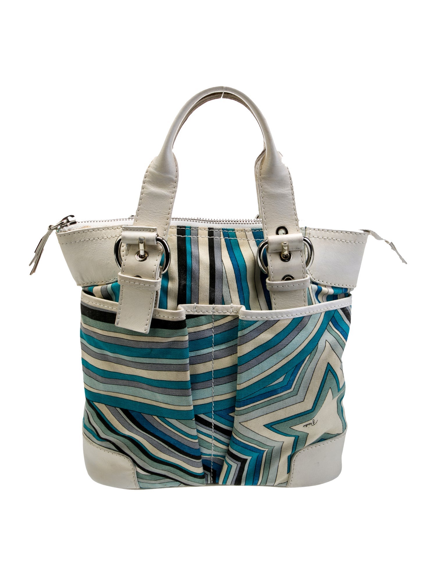 Emilio Pucci Leather Top Handle Bag