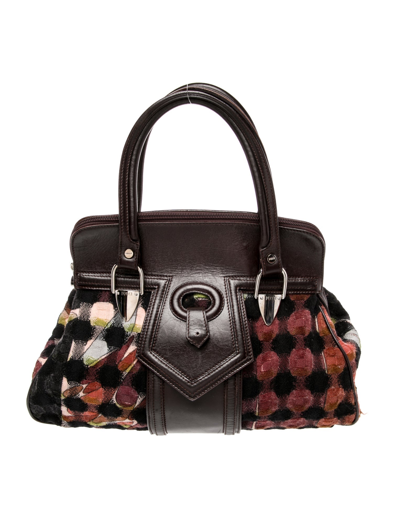 Emilio Pucci Leather Top Handle Bag Vintage