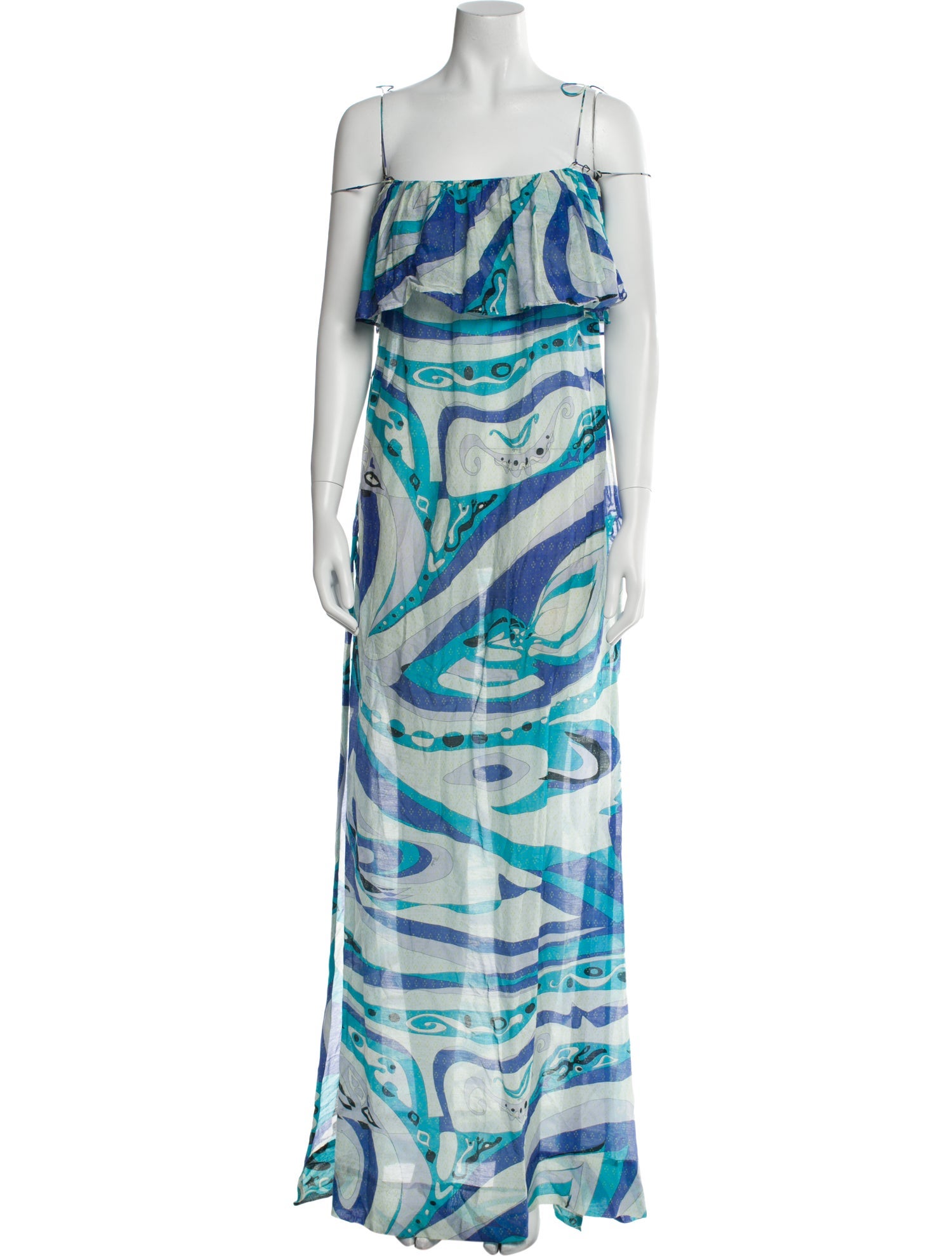 Emilio Pucci Printed Cutout Accent Nightgown