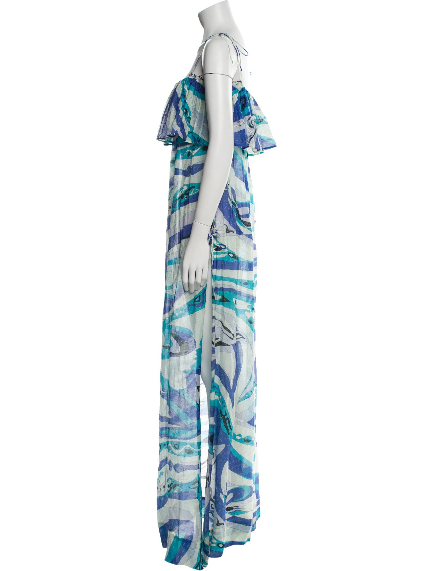 Emilio Pucci Printed Cutout Accent Nightgown