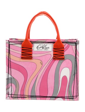 Emilio Pucci Canvas Top Handle Bag