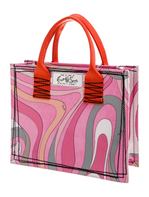 Emilio Pucci Canvas Top Handle Bag
