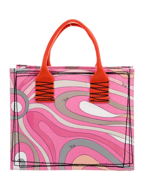Emilio Pucci Canvas Top Handle Bag