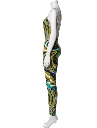 Emilio Pucci Printed Scoop Neck Jumpsuit