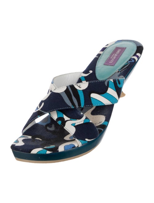 Emilio Pucci Canvas Printed Slides