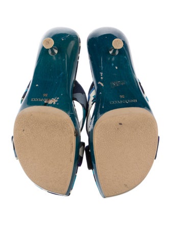 Emilio Pucci Canvas Printed Slides