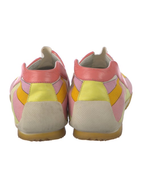 Emilio Pucci Canvas Colorblock Pattern Sneakers